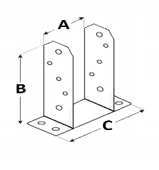 Podstawa słupa przykręcana TT 70 mm Producent inna