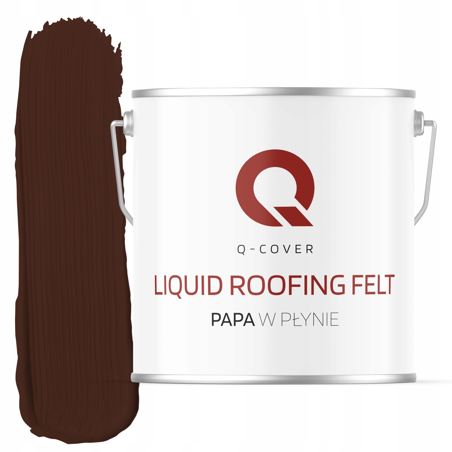 Farba Na Dach Papa W Płynie 5KG Do Blachy Dachówki Ocynk Ciepły Brąz