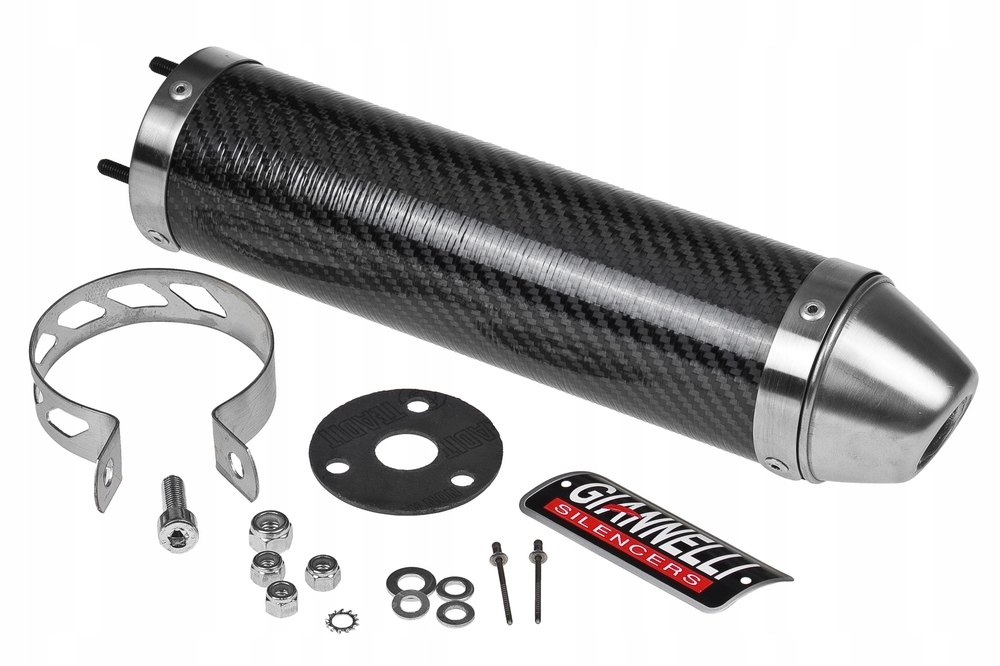Koncovka výfuku tlmič Giannelli Strada Carbon, Derbi Gpr 50 09-12 (e)