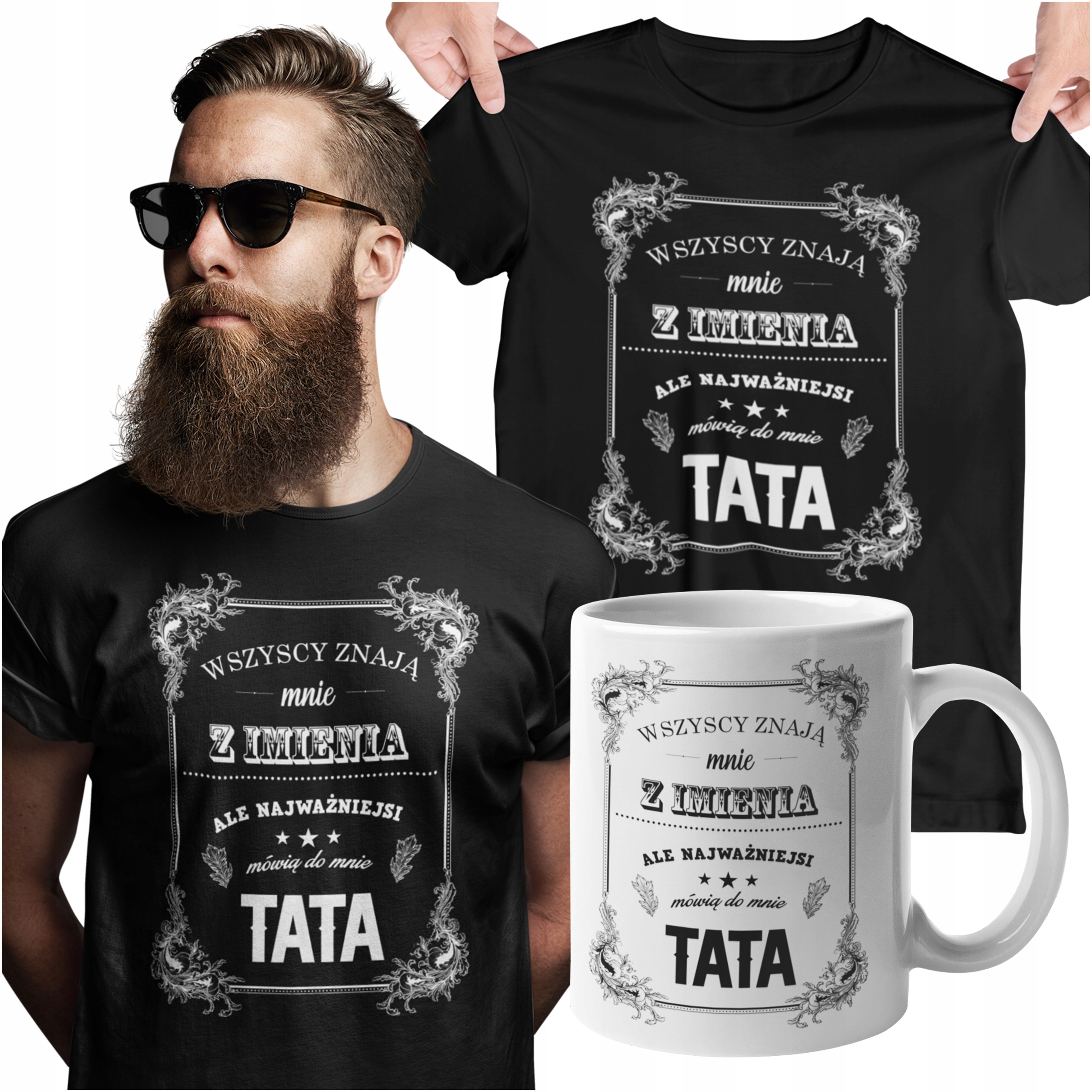 

Koszulka Dla Taty Na Dzień Taty Ojca Z Kubkiem