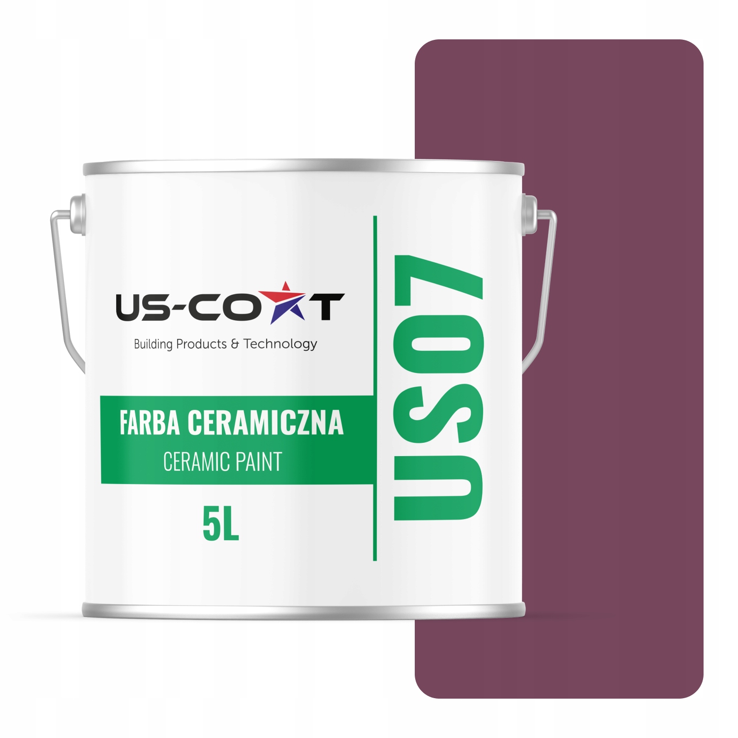 Keramická Farba Na Stenu Farba Bordová H2809 5L Hlboká Matná Na Stropné Steny