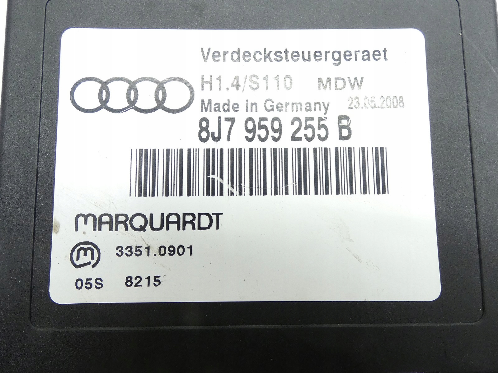 module control unit roofs AUDI TT 8J CABRIO 8J7959255B