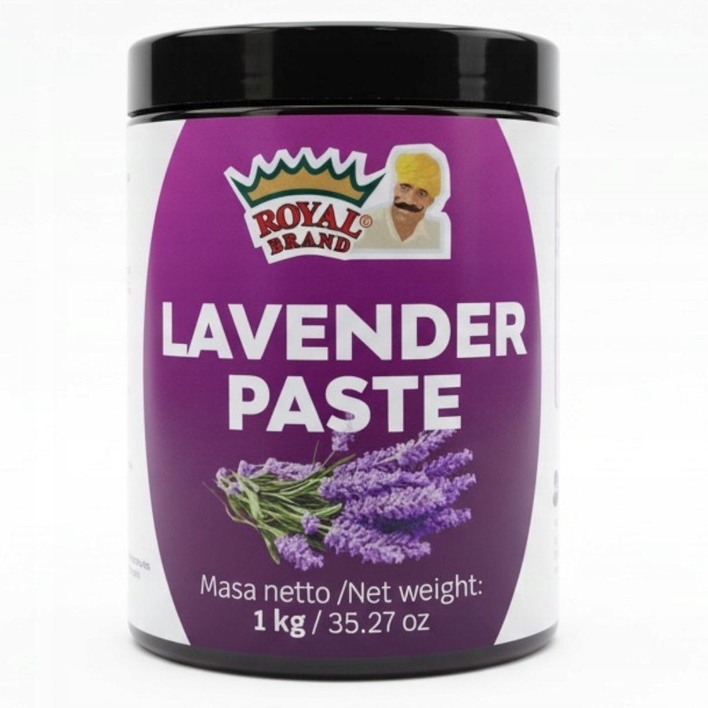 Naturalna Pasta Lawendowa 1kg do pieczenia i lodów z kwiatów lawendy Royal