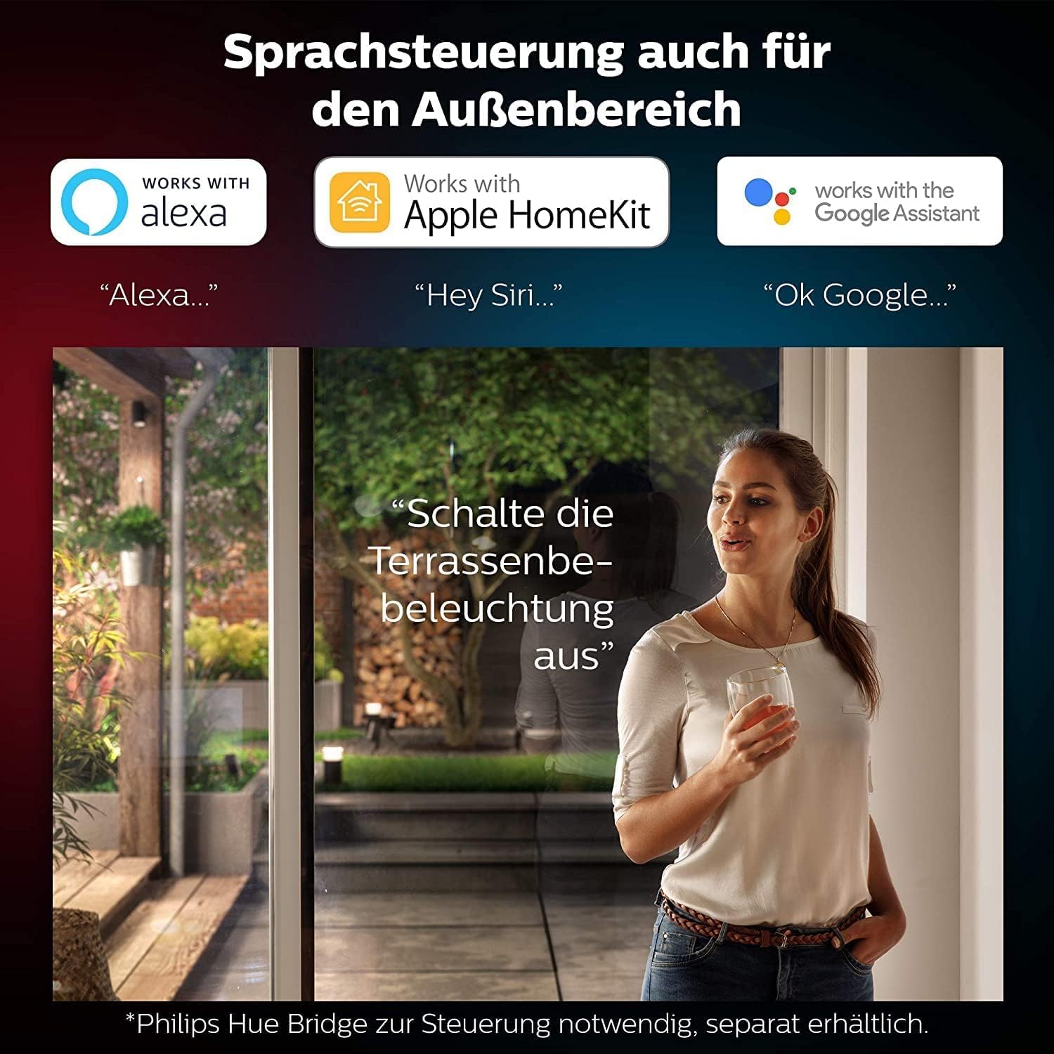 Philips Hue Appear Lampa Zewnętrzna Smart LED RGBW Ściemniana 2 Szt — miniatura 6