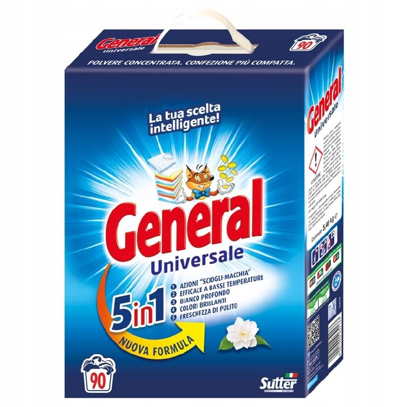 Levně General Prací prášek univerzální 5,4 kg 90 praní Itálie