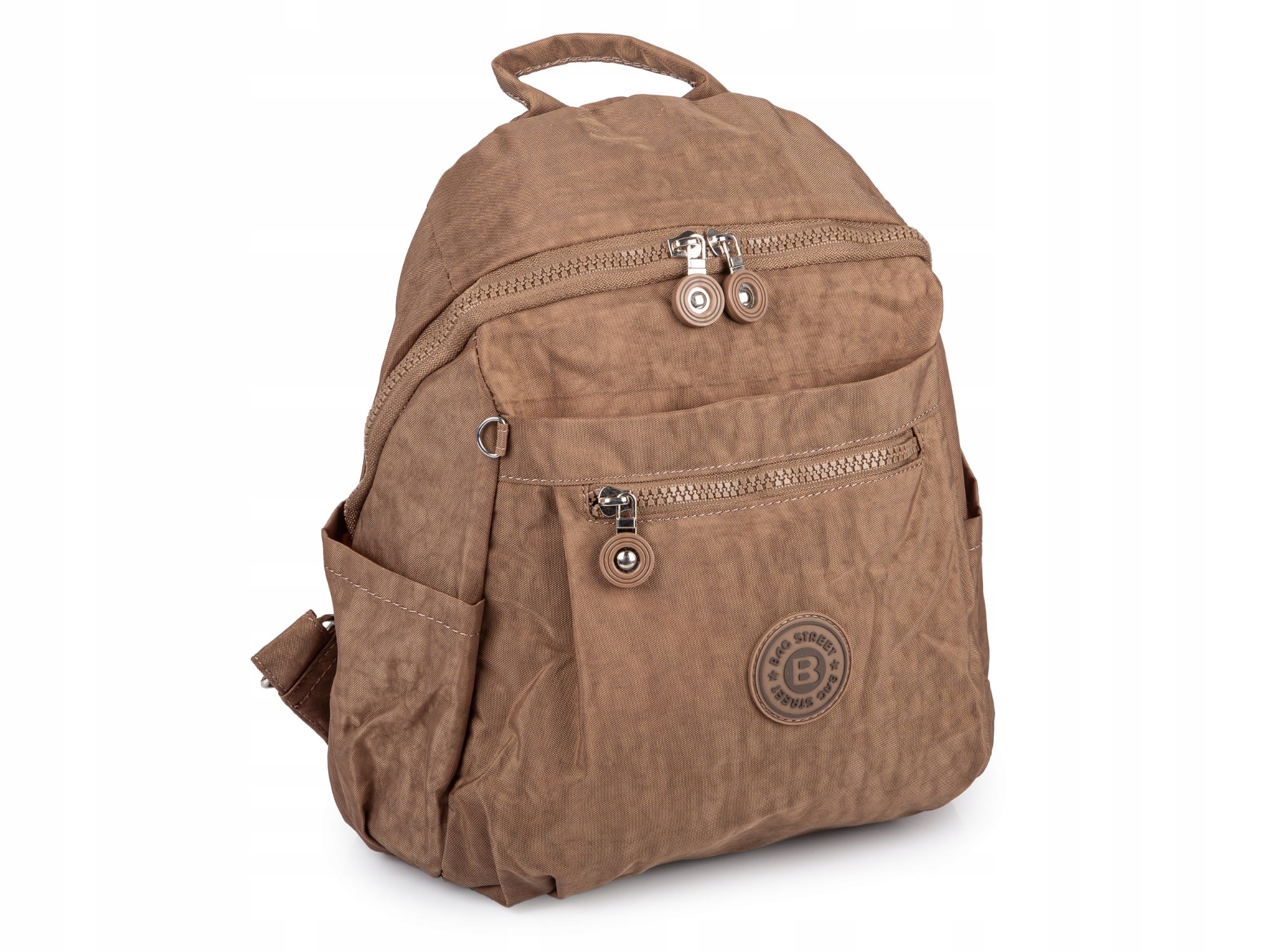 Bag Street Lehký Batoh Městský látkový z krešu, hnědý