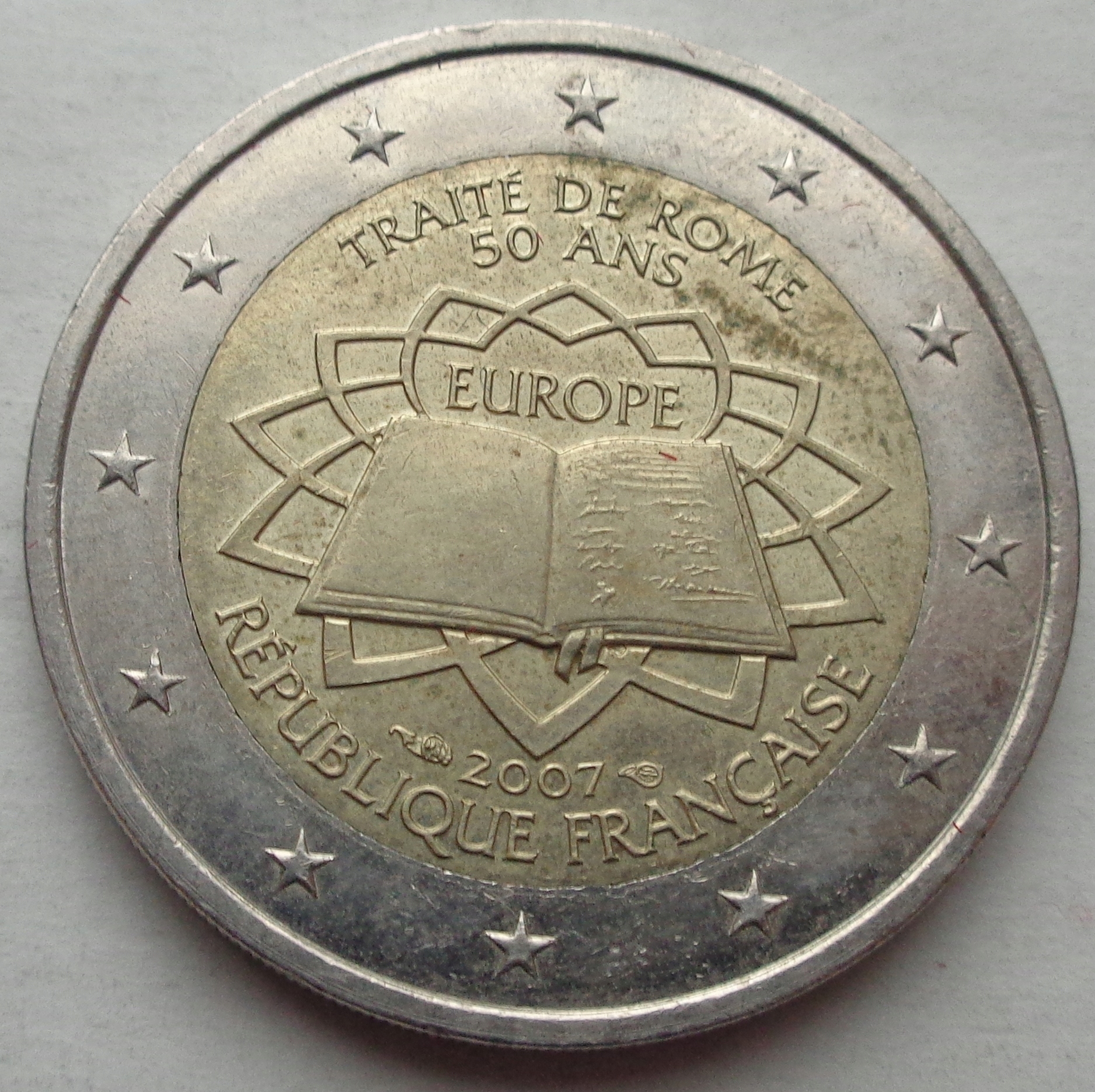 Francja - 2 euro - 2007 - Traktat Rzymski