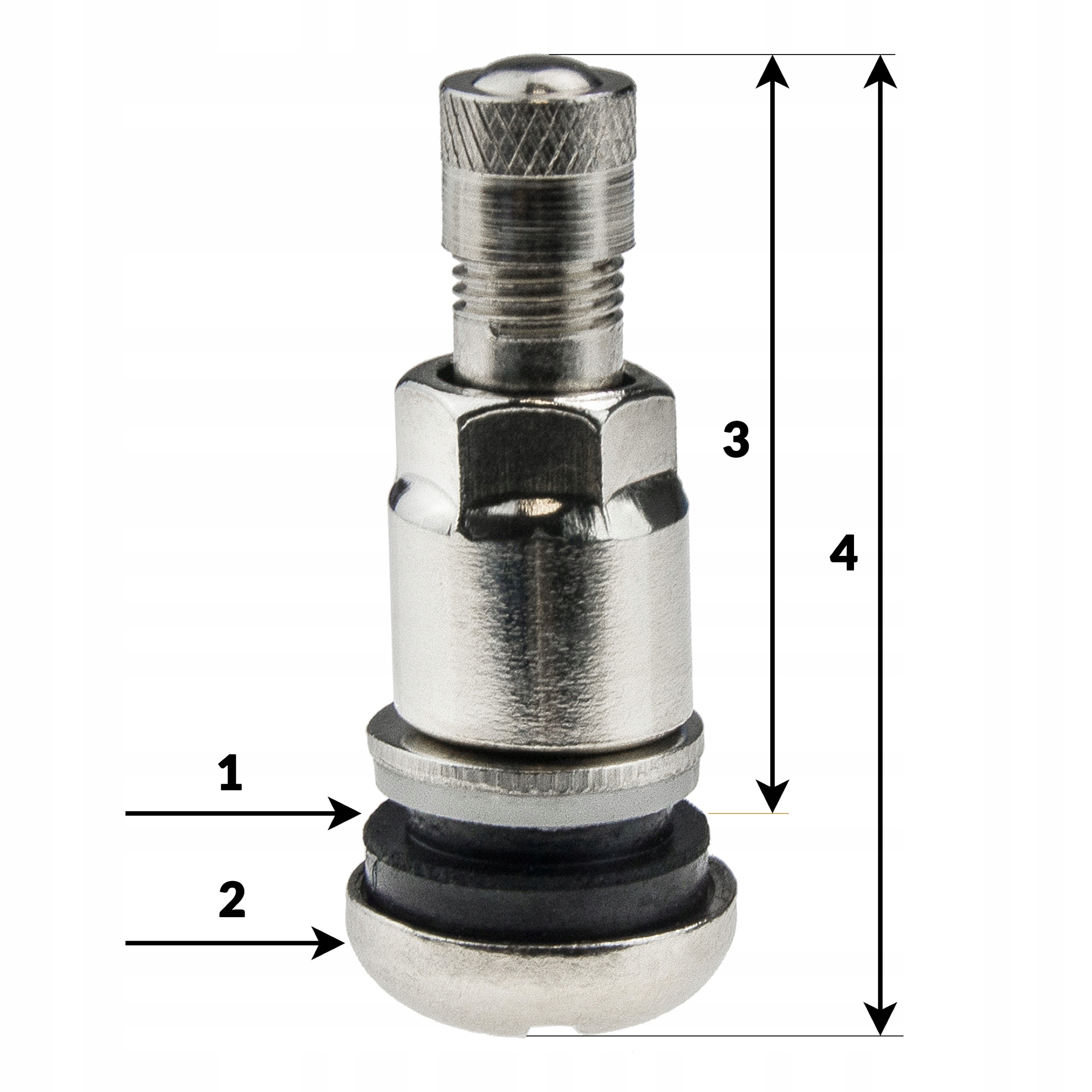 ZAWORY SKRĘCANE X1 CHROMOWANE DO FELG KÓŁ ALUMINIOWYCH MS525AL CARBONADO Rodzaj inny