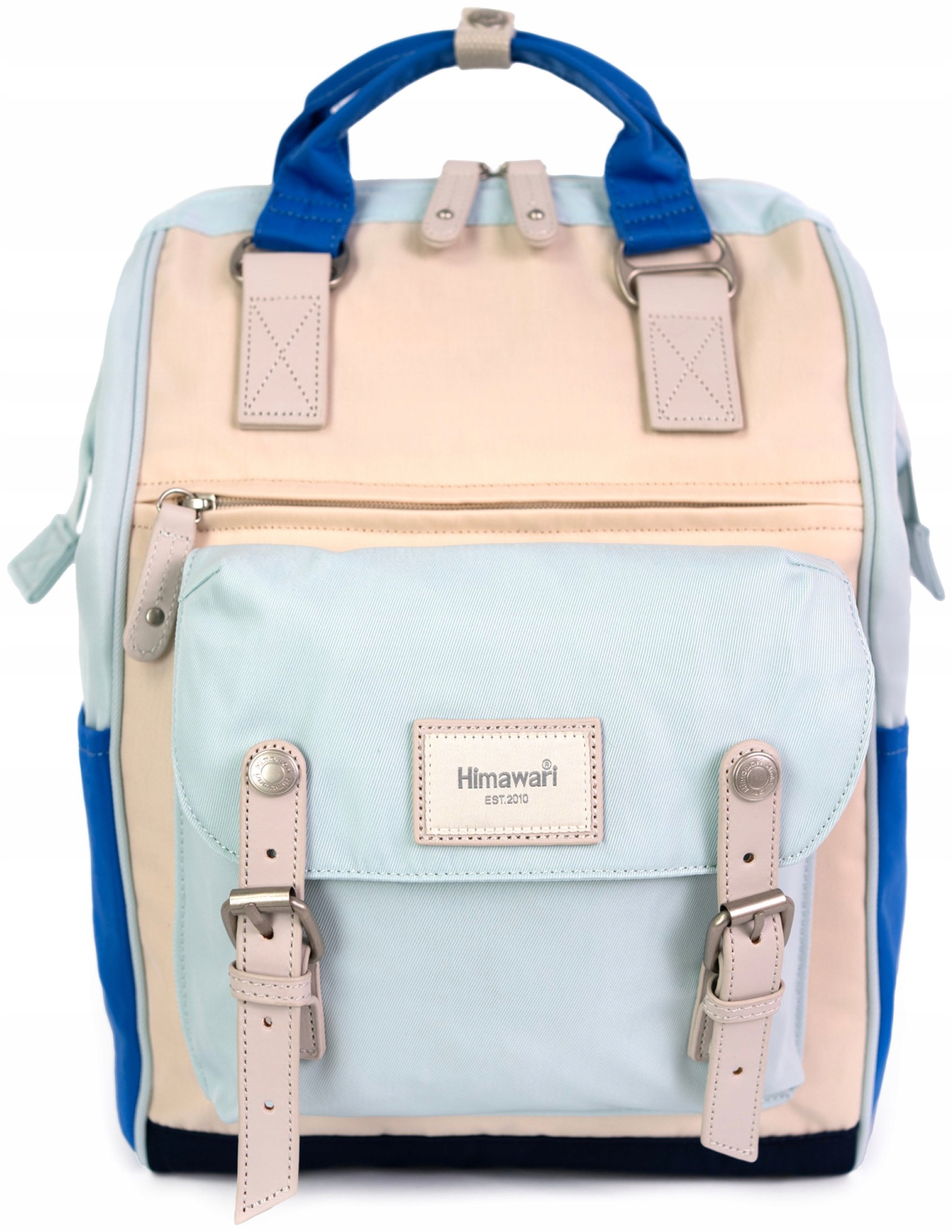 Batoh na notebook Himawari Vivid M do práce do školy, světle béžový