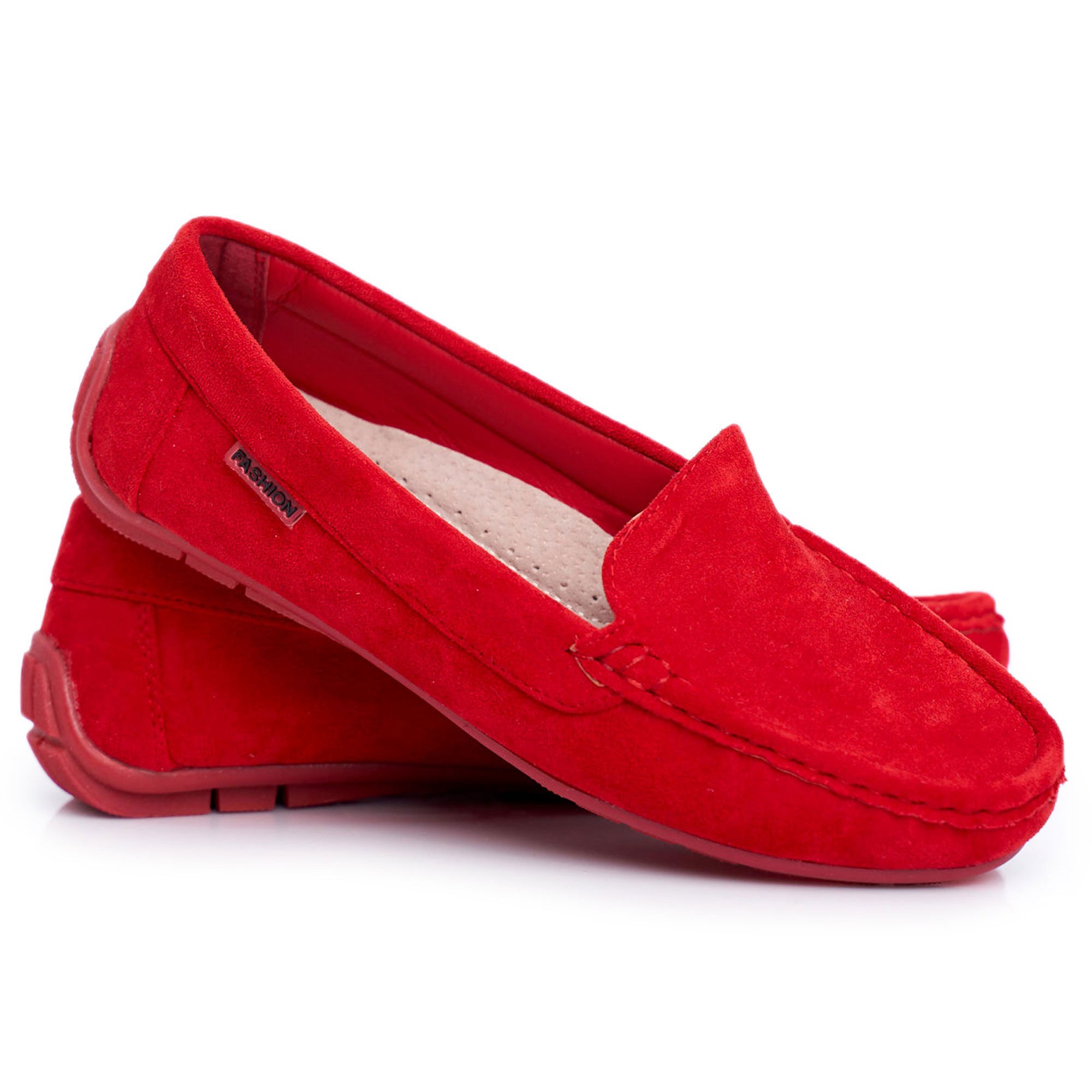 

Czerwone Skóra ekologiczna Buty Eve r.40