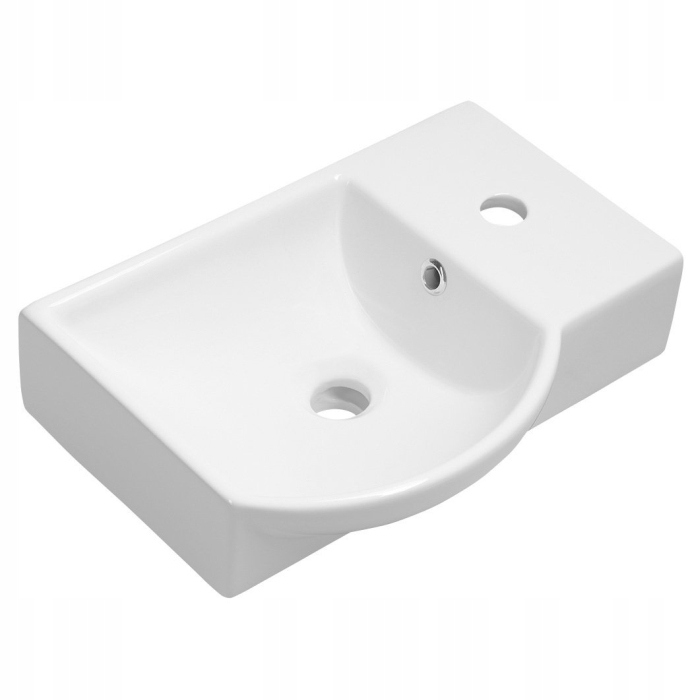 Sapho Litos keramické umývadlo pravé 45x32 cm biele 4079