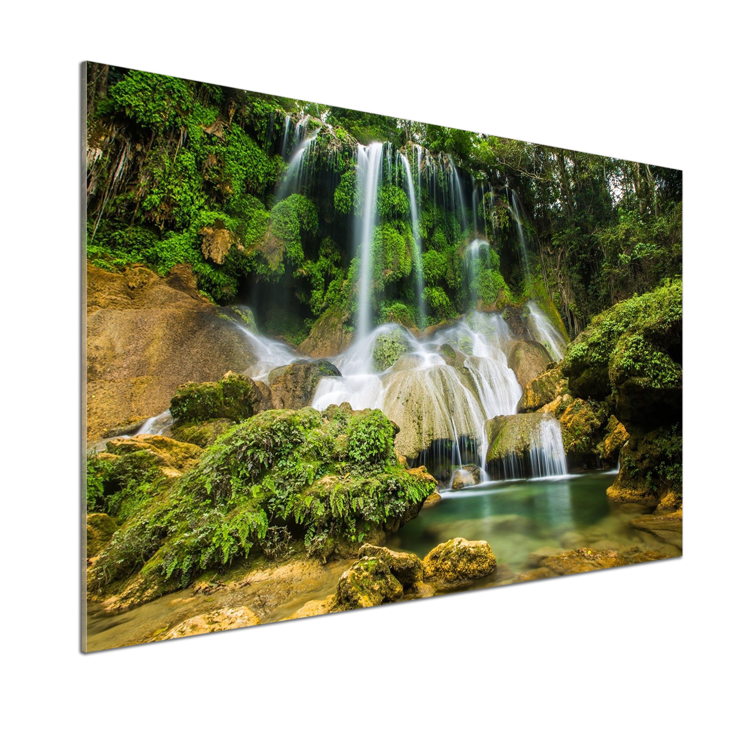 Panel mezi kuchyňským nábytkem Vodopád 100x70 Lepidlo