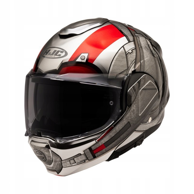 Motocyklová Prilba Hjc F100 Ant-man Marvel Silver Red XL