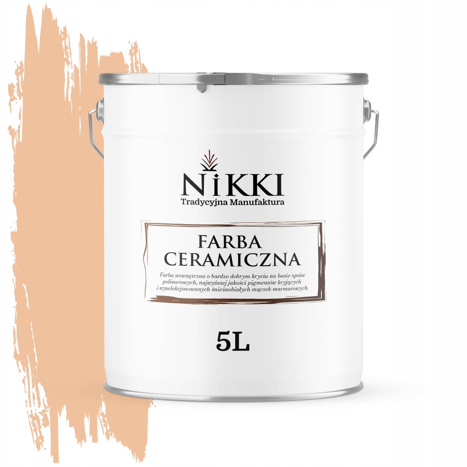 Keramická Stropná Farba Broskyňová H6158 Hlboká Matná Na Steny 5 L