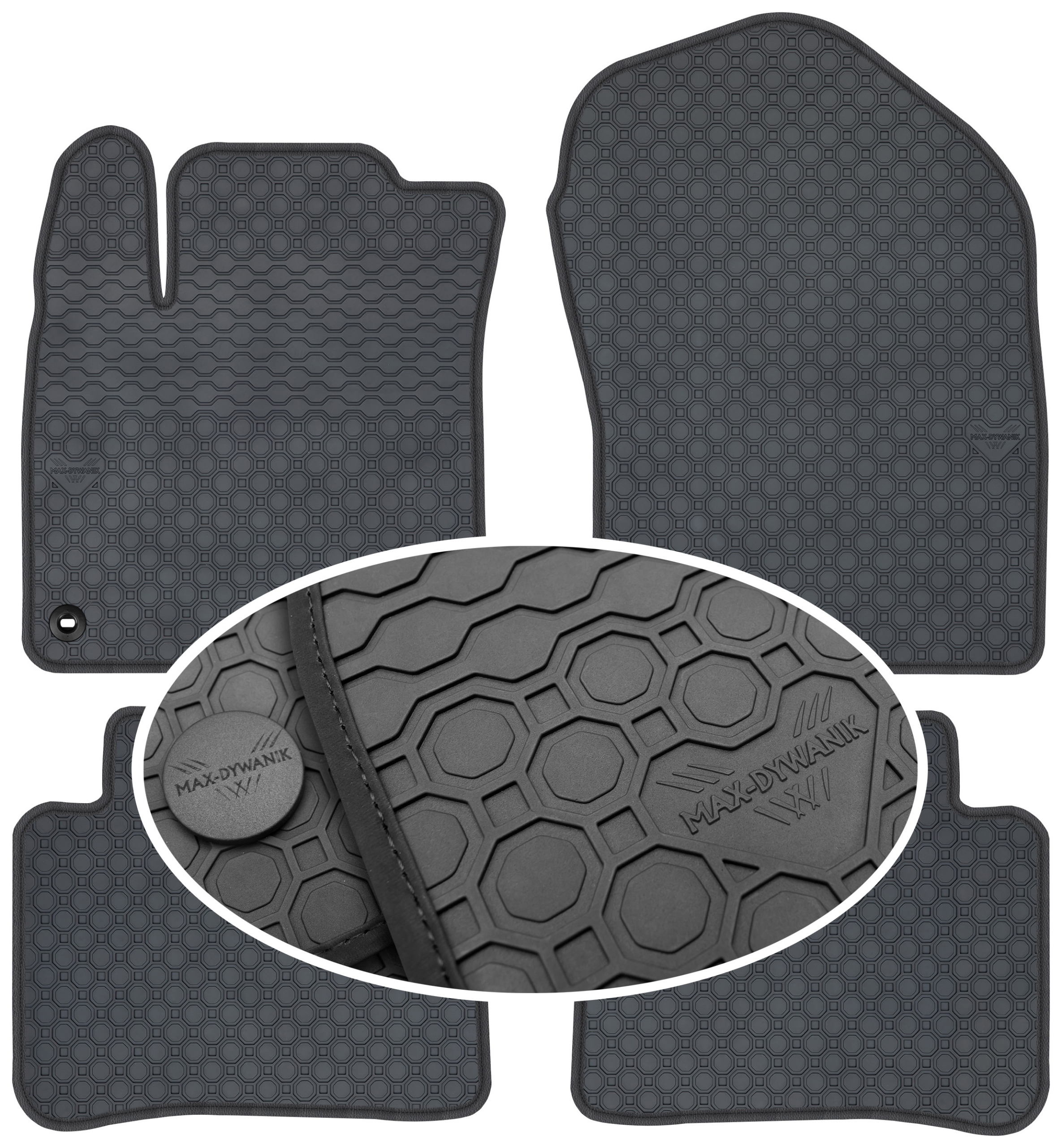 Toyota Prius IV XV50 od roku 2015-2023. Gumový koberec PrimeLiner čierny