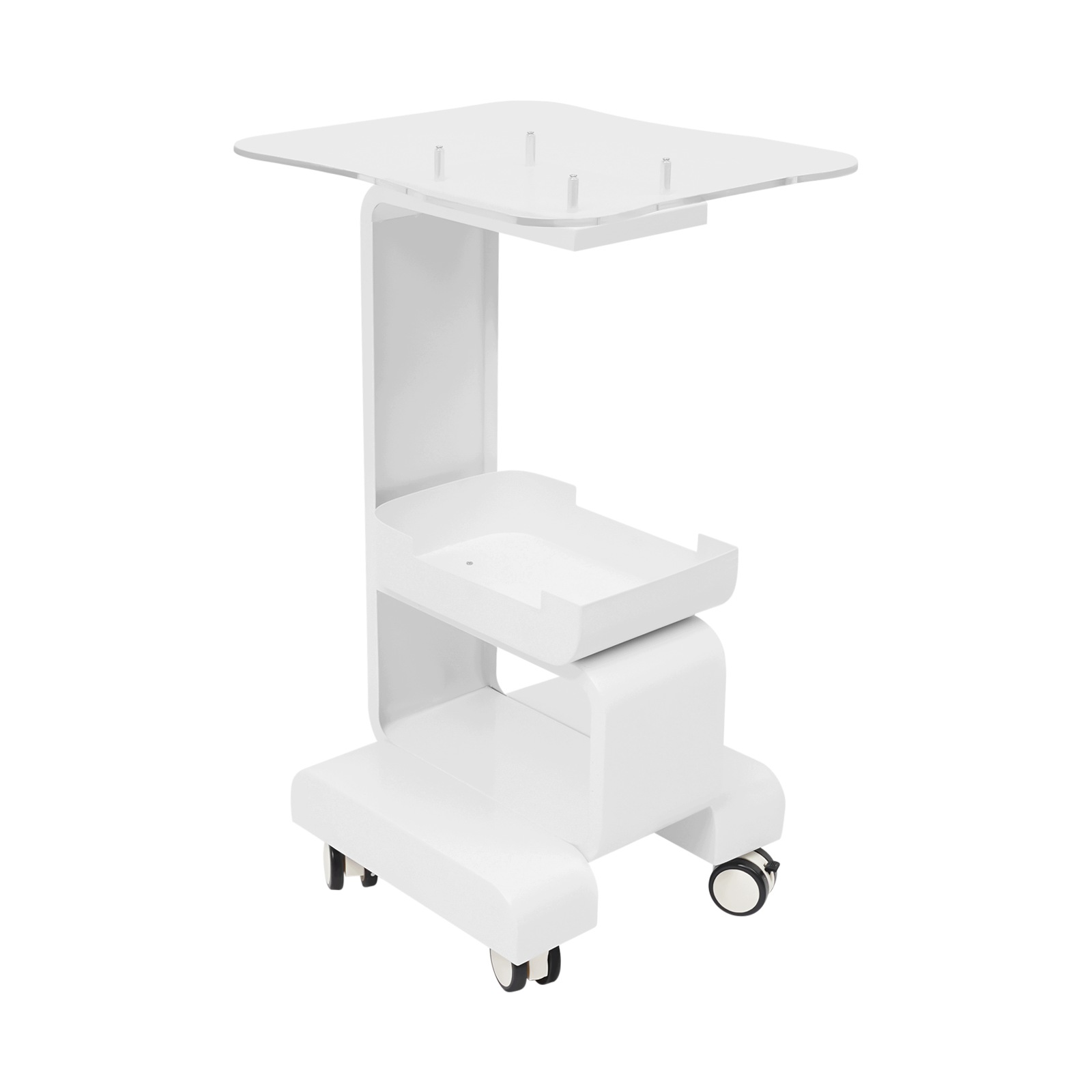 Kosmetický Vozík Salonní Pojízdný Stolek S Kolečky 76CM Vybavení