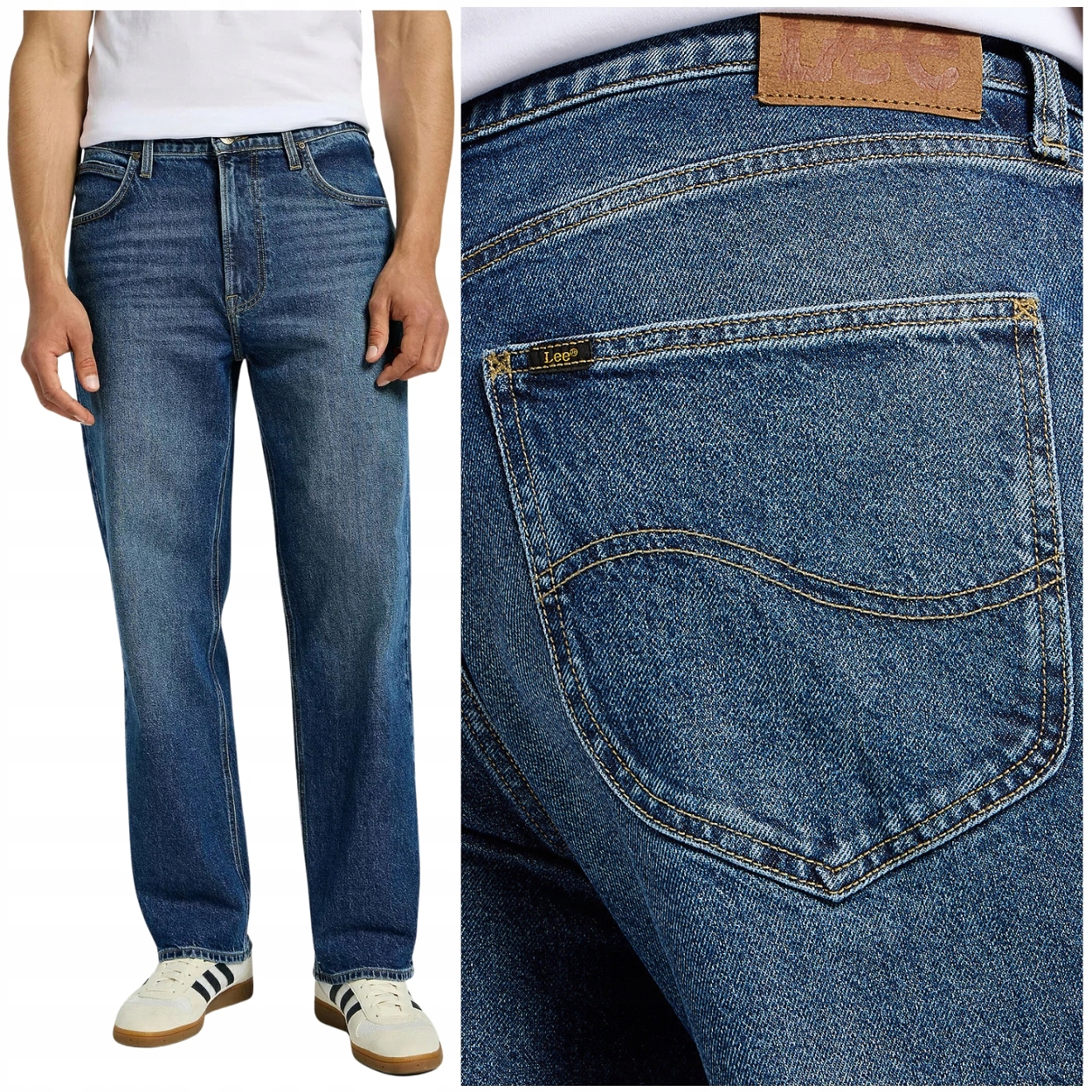 Lee Asher loose straight Hastings velmi volné džínové kalhoty W32 L32