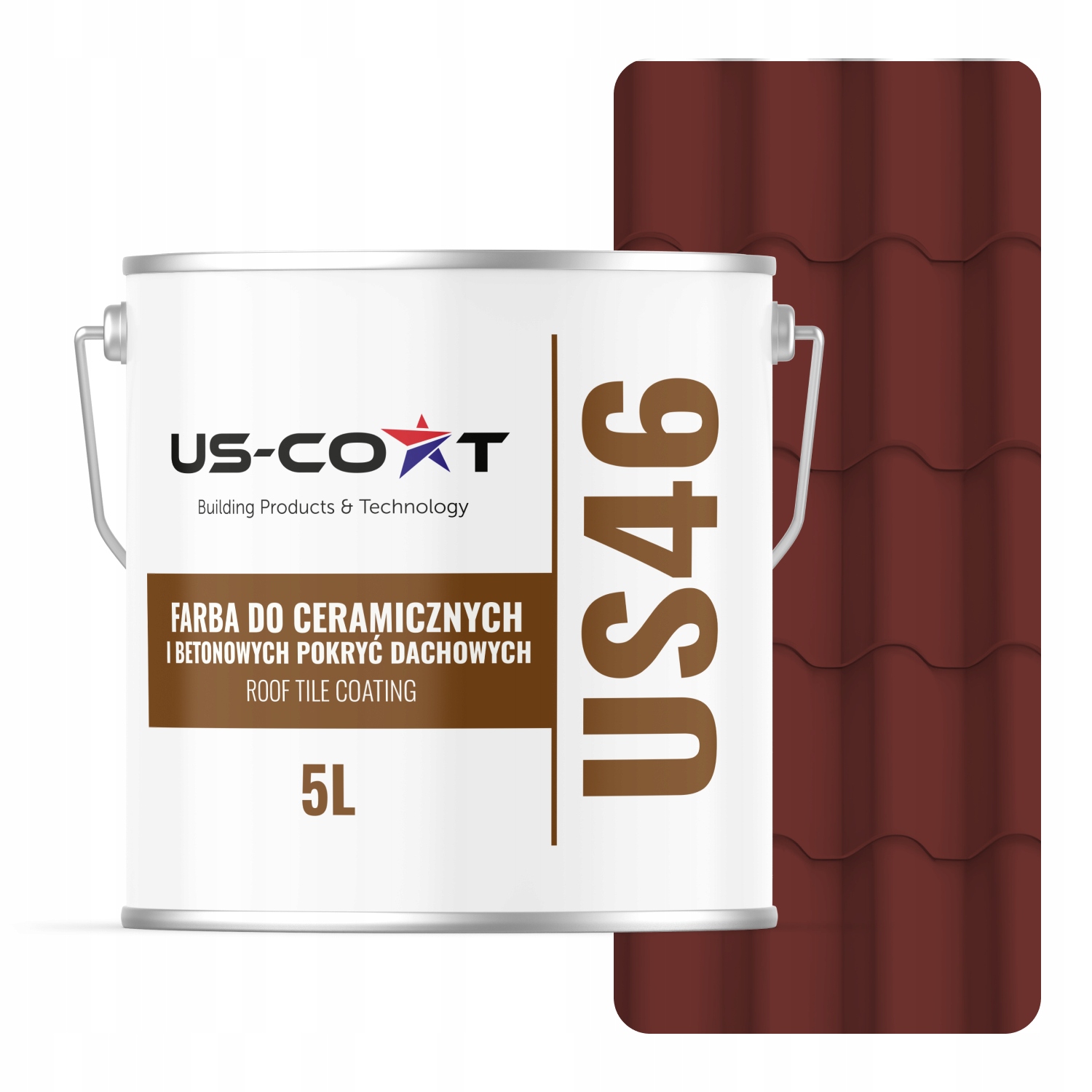 Barva Na Keramické Betonové Střechy Třešňová RAL3009 5L Mat Výrobce