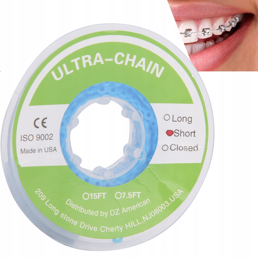 ОРТОДОНТИЧЕСКАЯ ЭЛАСТИЧНАЯ ЦЕПНАЯ РЕЗИНКА