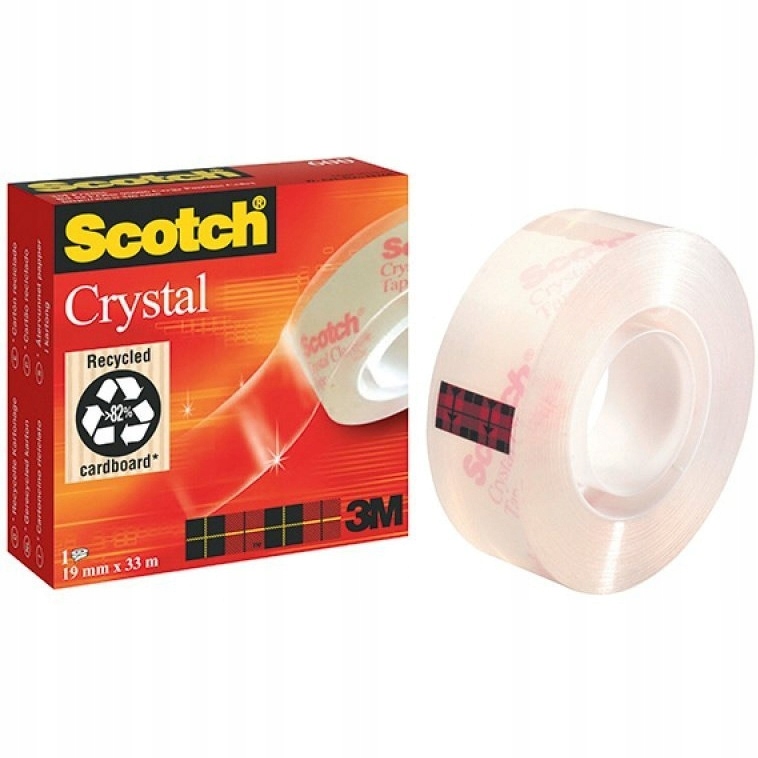

Taśma 19x33m przezroczysta 3M Scotch CLEAR-600 pud