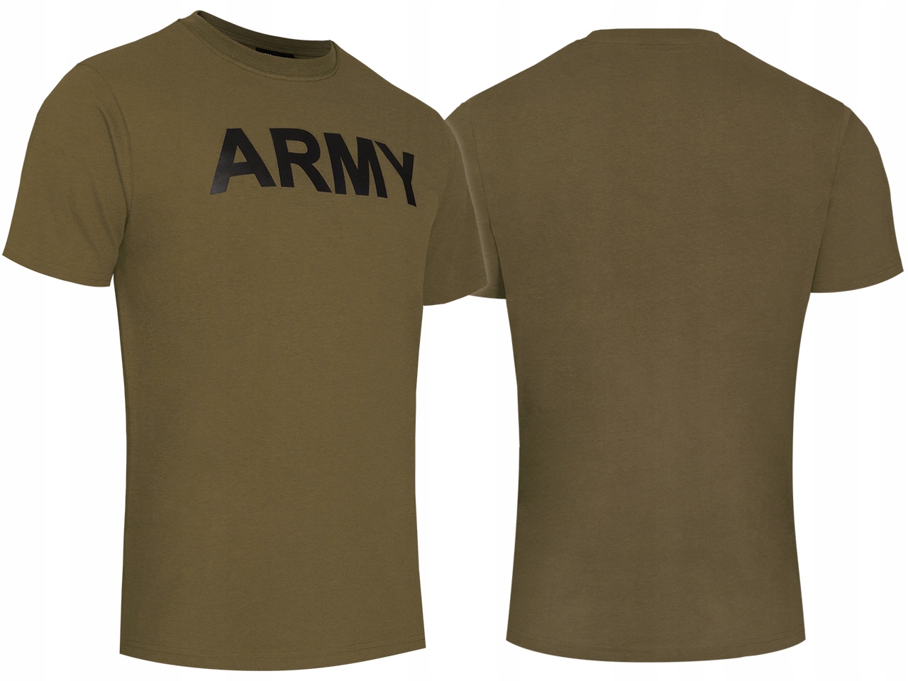 

Koszulka Wojskowa Męska T-shirt Nadruk Army Olive