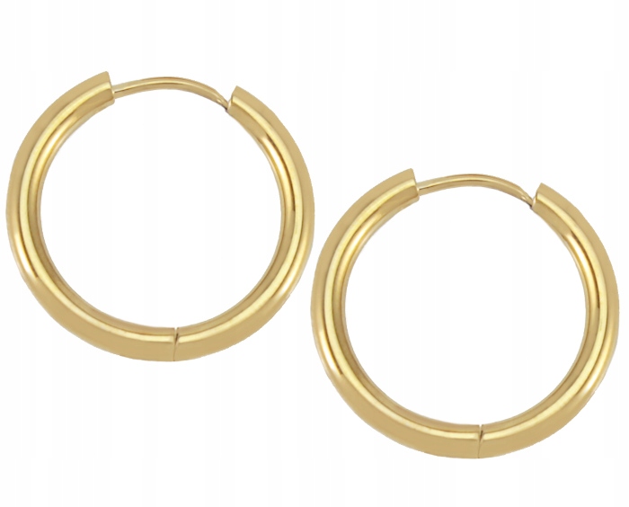 

Kolczyki Złote Kółka 16 mm Stal Chirurgiczna 316 L