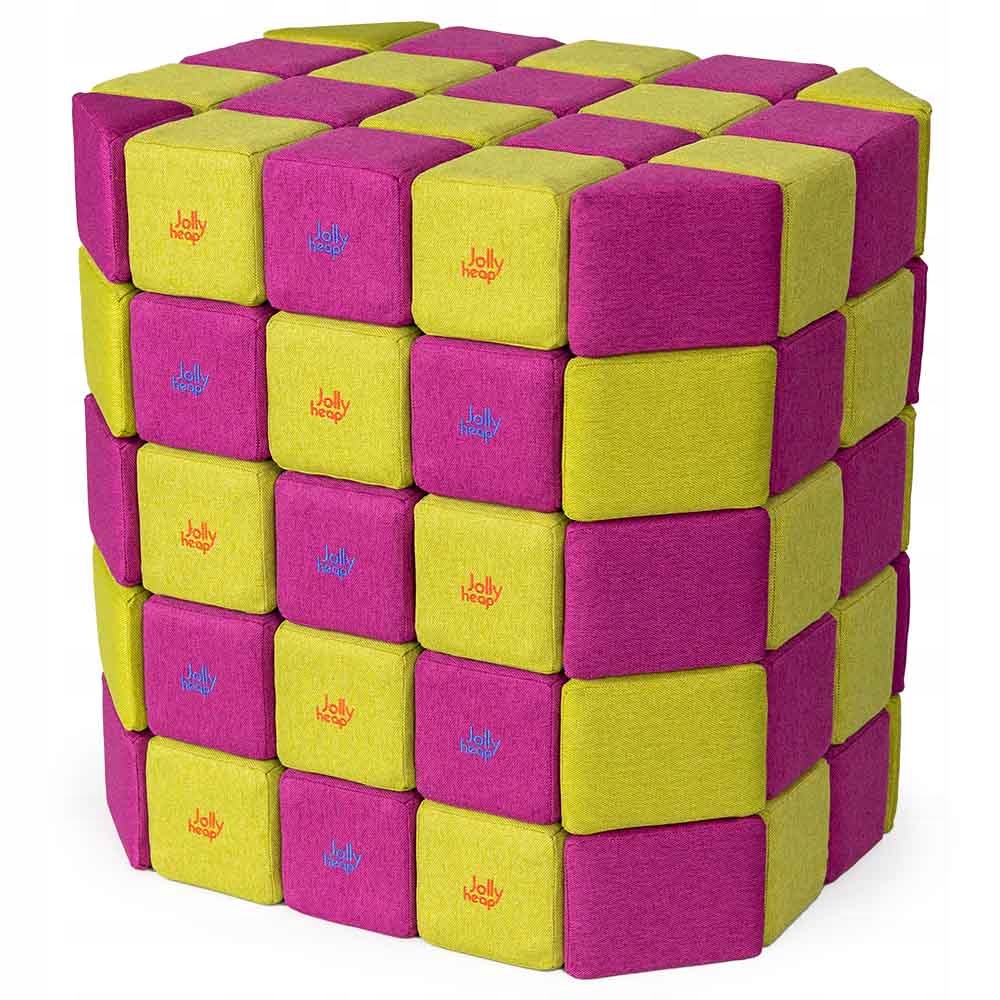 Klocki piankowe magnetyczne JollyHeap Basic 100szt