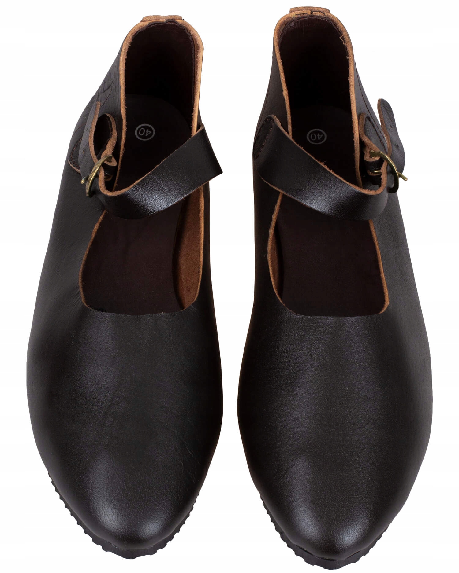 Kožené Boty Loafer Jadwiga Hnědé, Velikost 39 Larp