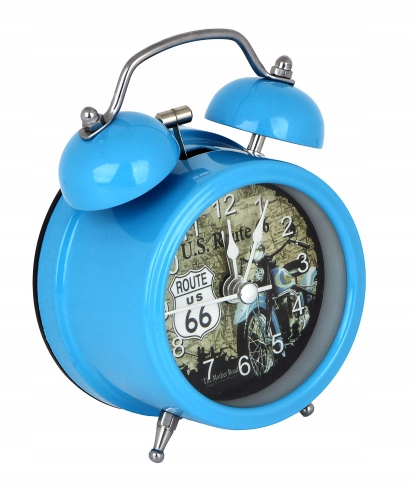 MOTOCYKLOWY BUDZIK TRADYCYJNY ZEGAR Z ALARMEM GŁOŚNY RÓŻNE KOLORY Kod producenta D36102