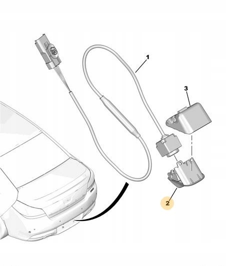 RAMKA KAMERY COFANIA PEUGEOT Producent części Peugeot OE