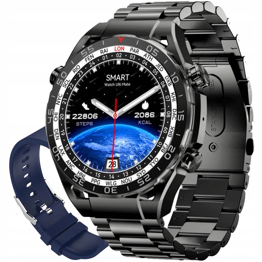 Pánské hodinky Chytré Hodinky Gravity s příjmem hovorů 1,39" multifunkční