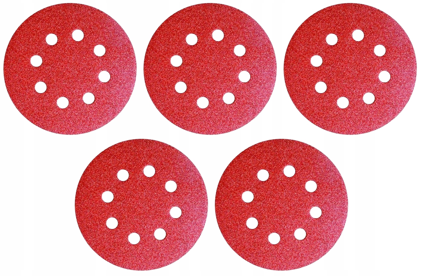 Krążki Ścierne 125 Na Rzep Dyski Do Szlifowania Drewna Metalu Plastiku 100