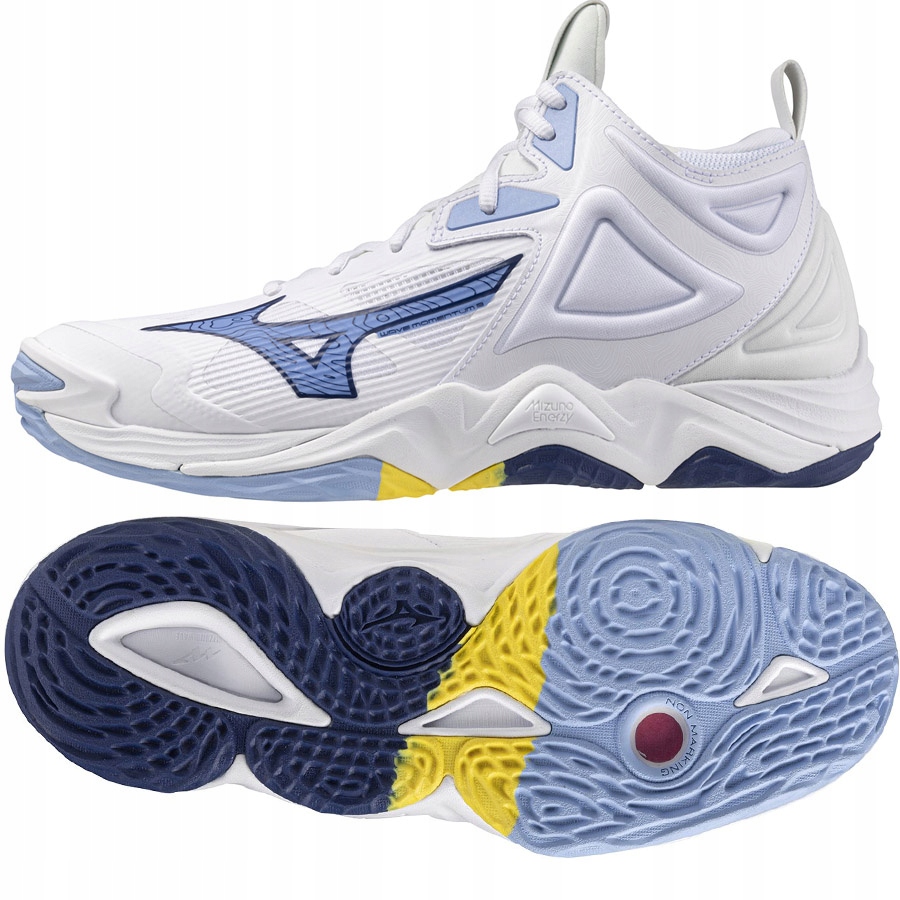 Mizuno Wave Momentum 3 MID [43] Pánské sálové boty, bílá barva