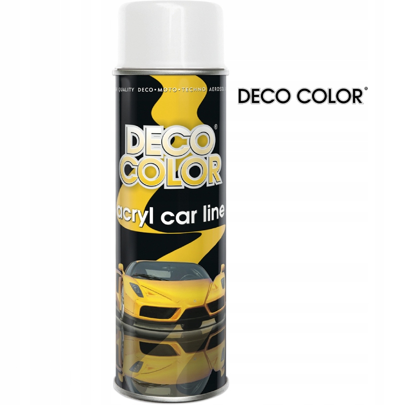 Deco Color lakier akrylowy biały połysk spray 500ml