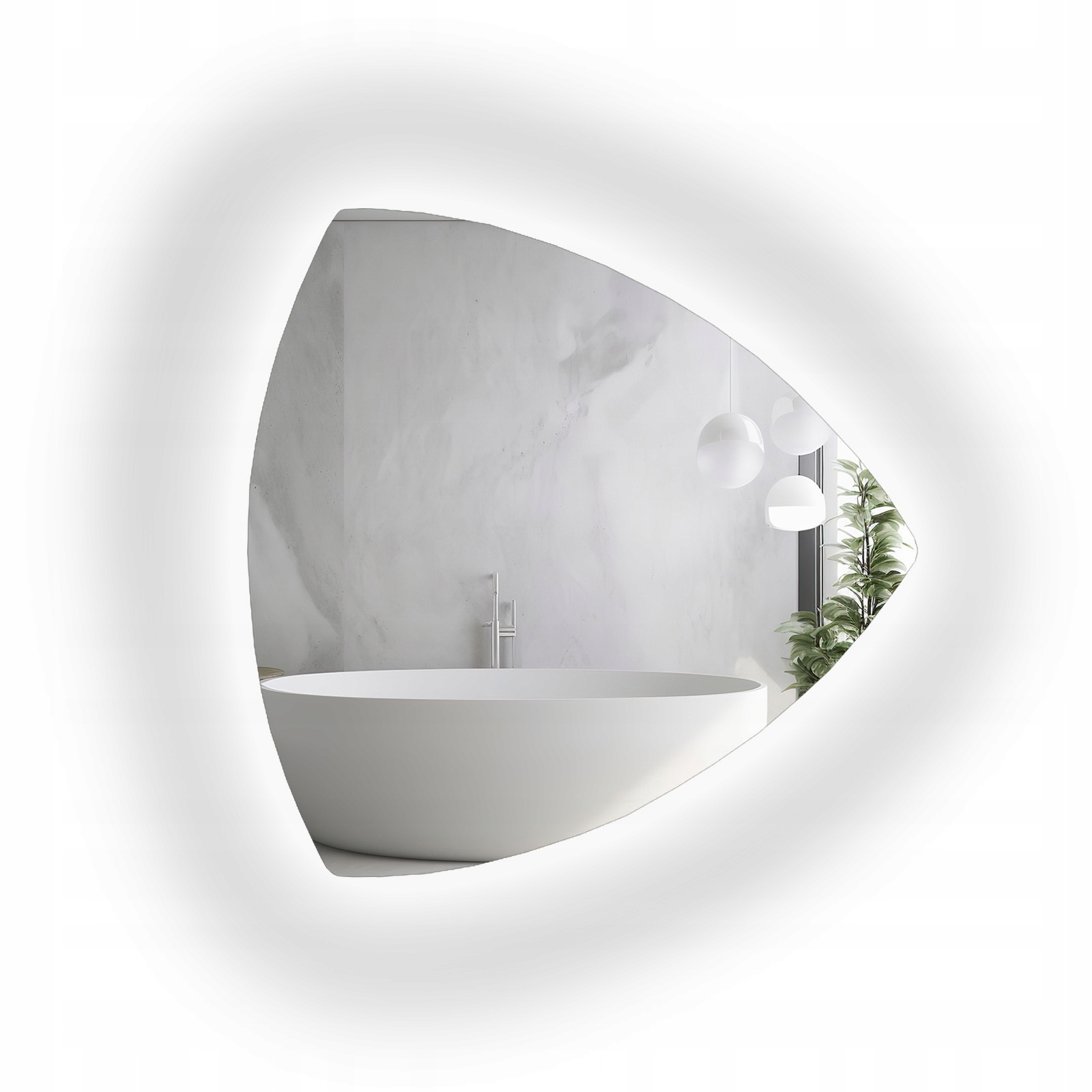 Zrcadlo s Led podsvícením, dekorativní, 140 x 140 cm