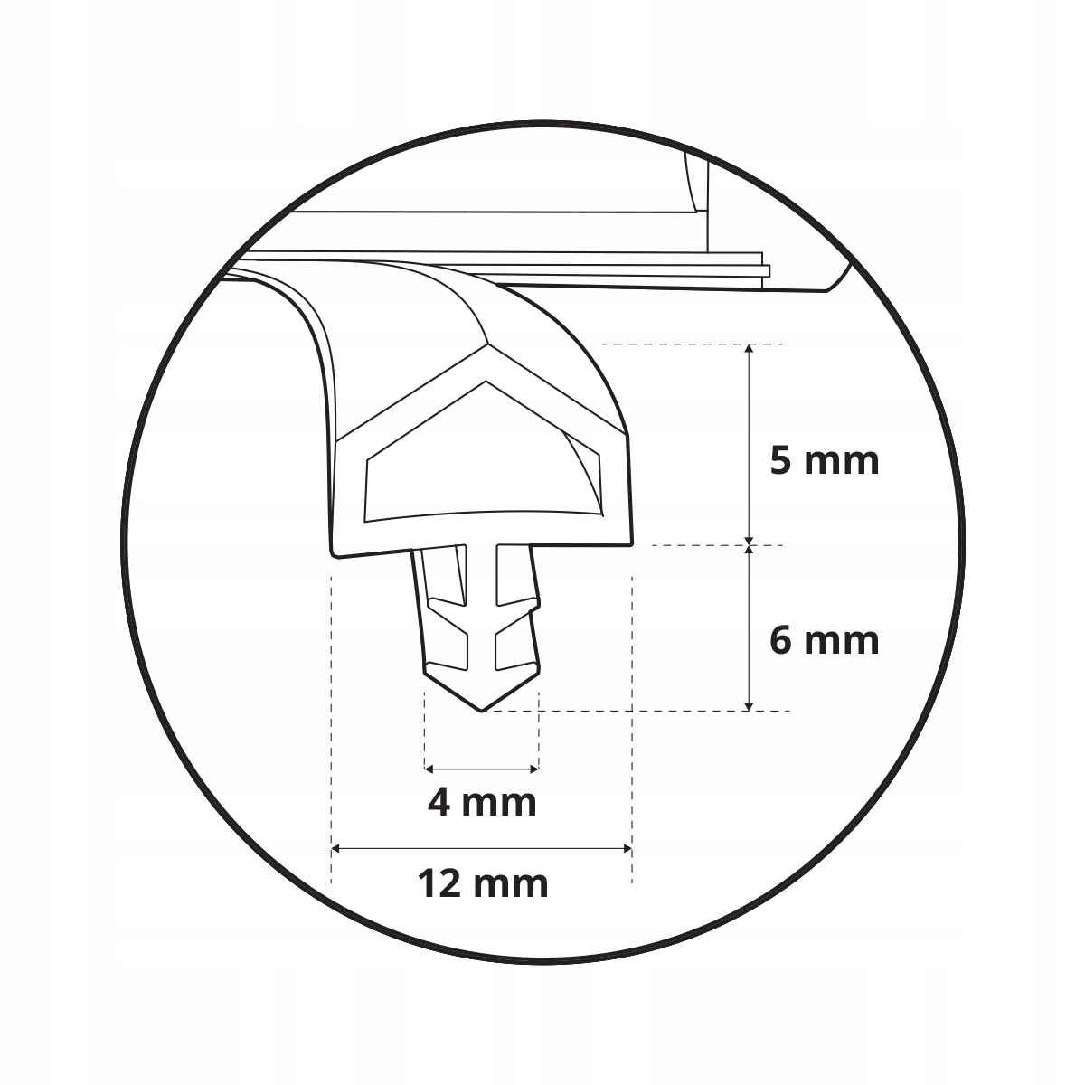 Uszczelka do drzwi okien 10m STD05 brązowa Marka Steigner