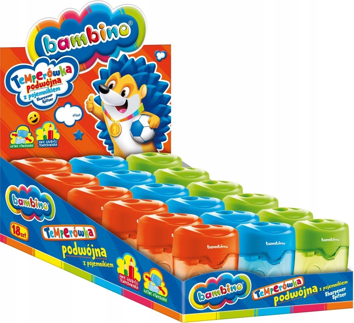 TEMPERÓWKA PODWÓJNA Z POJEMNIKIEM BAMBINO Kod producenta 03035