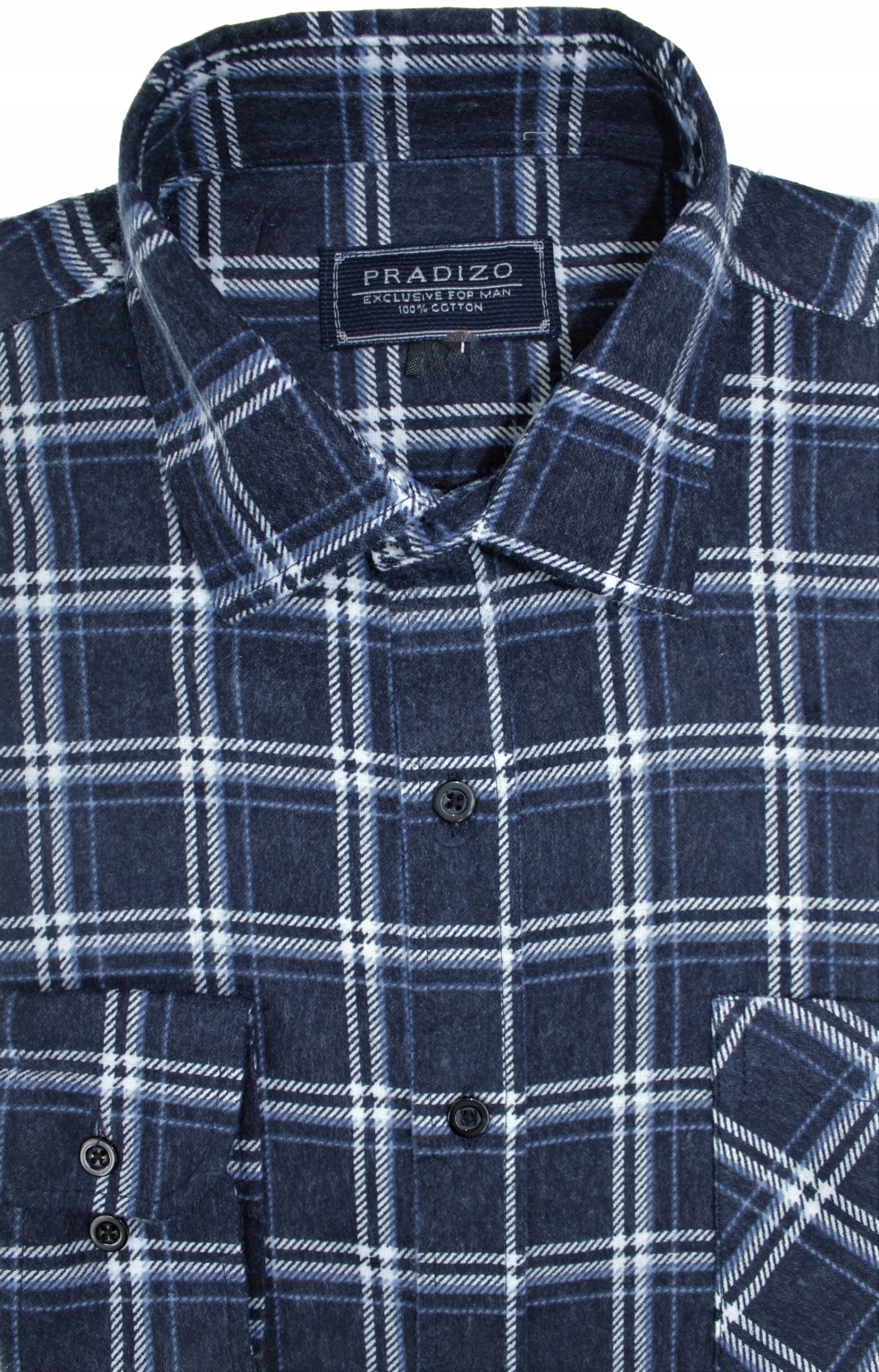 

Koszula Flanelowa Męska Flanela W Kratę XL F19