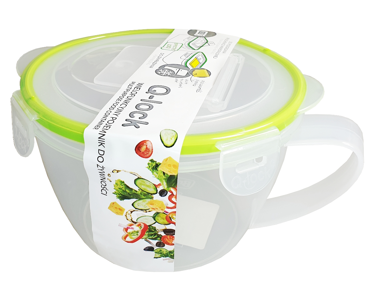 

Branq Pojemnik do żywności Q-lock z uchwytem 0,9 L