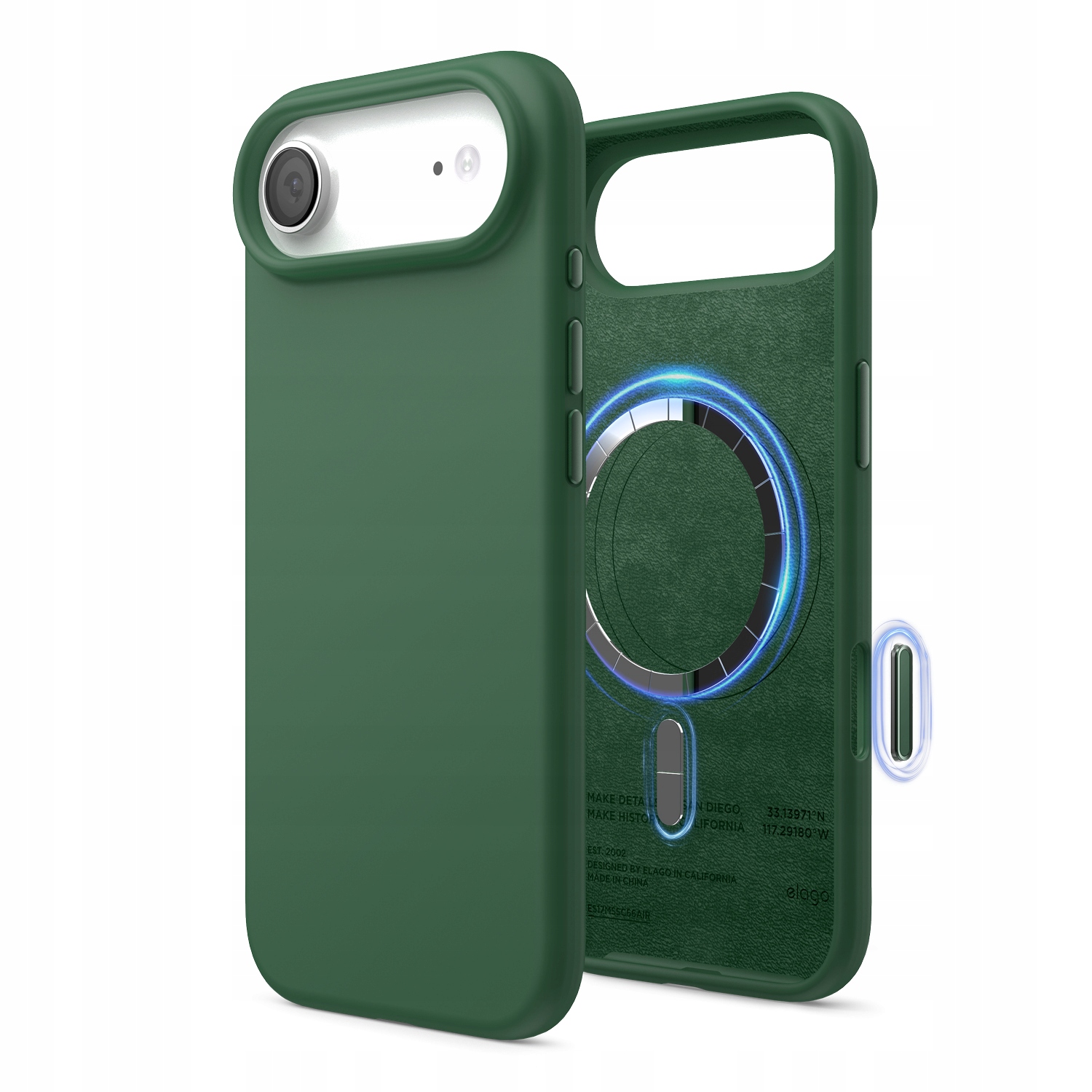 Silikonové Pouzdro s MagSafe Elago pro iPhone 17 Air Alpine Green
