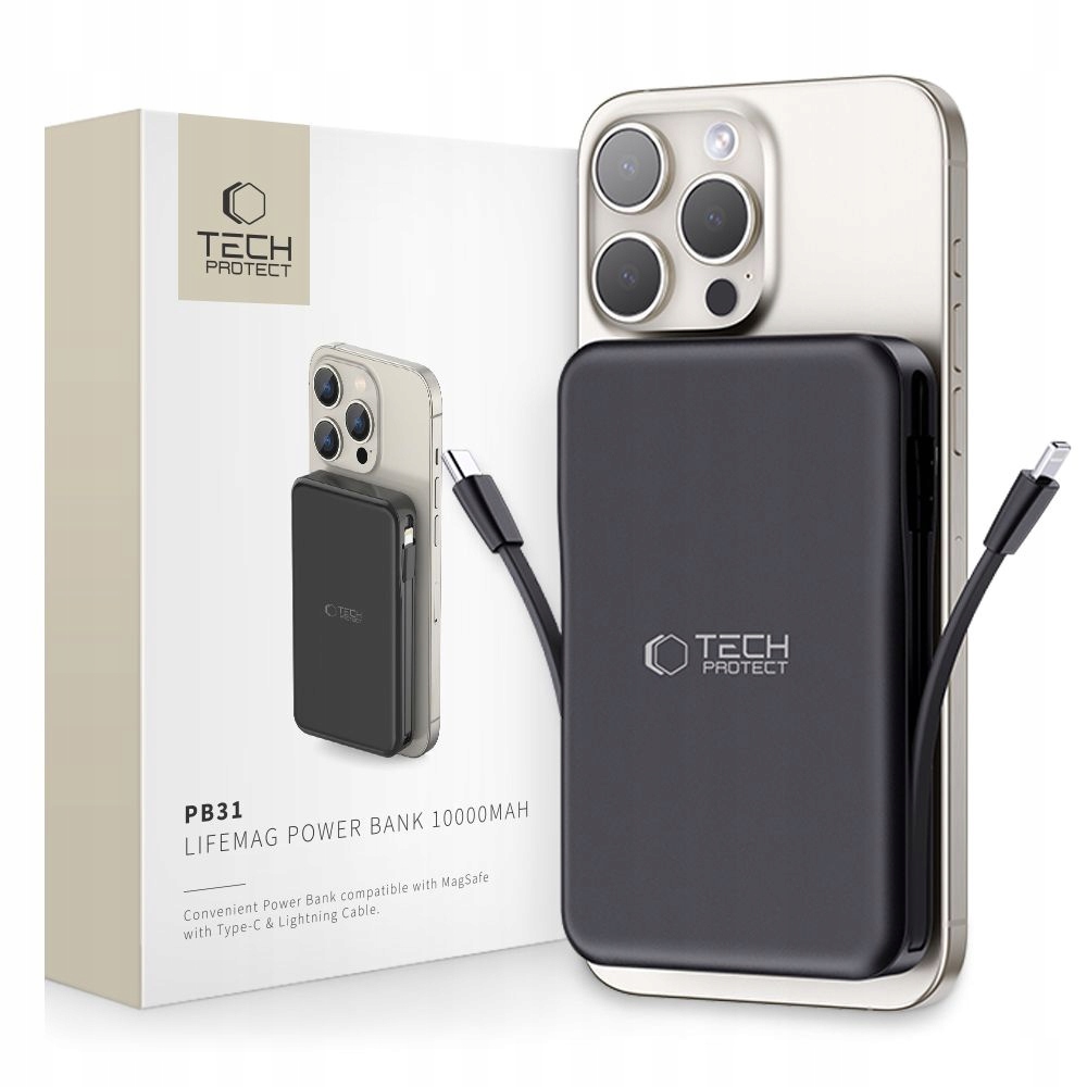Powerbanka Tech-Protect 10000 mAh černá