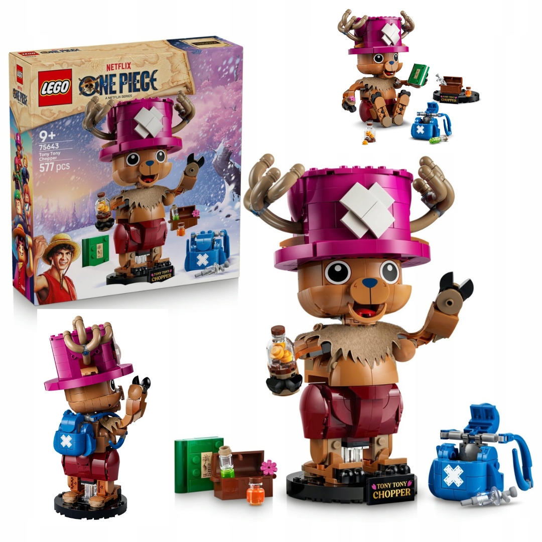Lego One Piece Tony Tony Chopper 75643) figurka pro fanoušky pirátských dobrodružství