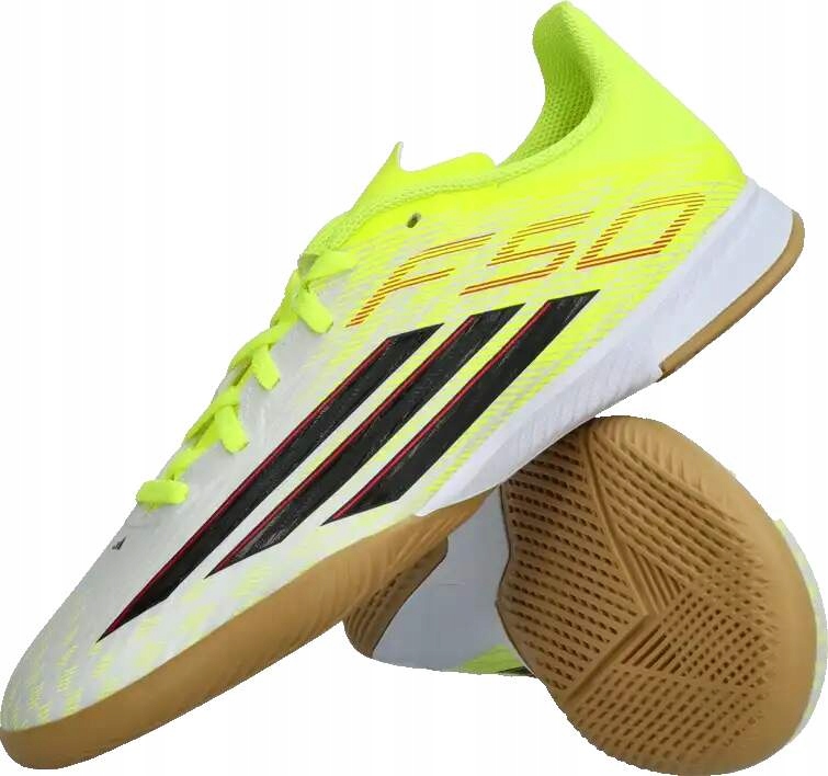 Dětské sálové kopačky Adidas F50 League In bílo-žluté
