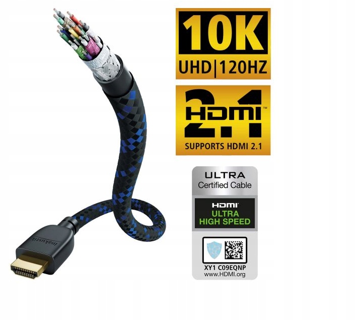 Inakustik Kabel Hdmi 2.1 Premium 10K 120HZ 48GBPS 3m 00423530