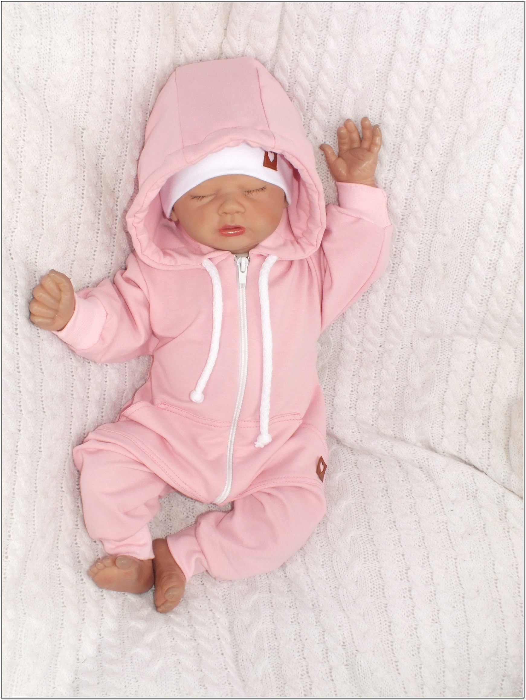 Wygodny bawełniany Kombinezon z kapturem pajac 74 Materiał dominujący bawełna