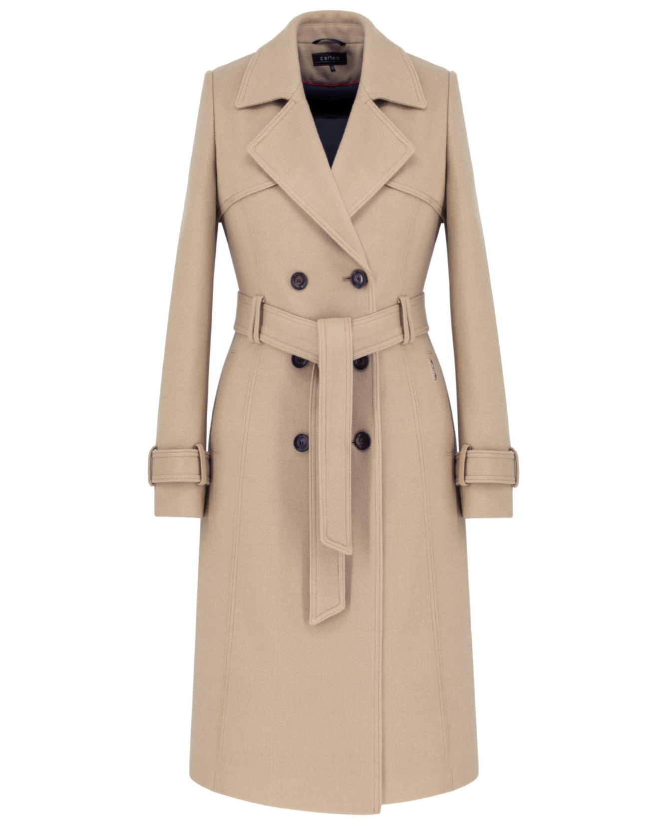 Płaszcz jesień-zima Zartex Alexa Jasny Camel 44 AW24 • Cena