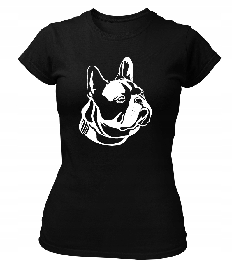 

Koszulka damska Buldog Francuski T-shirt Pies Psy