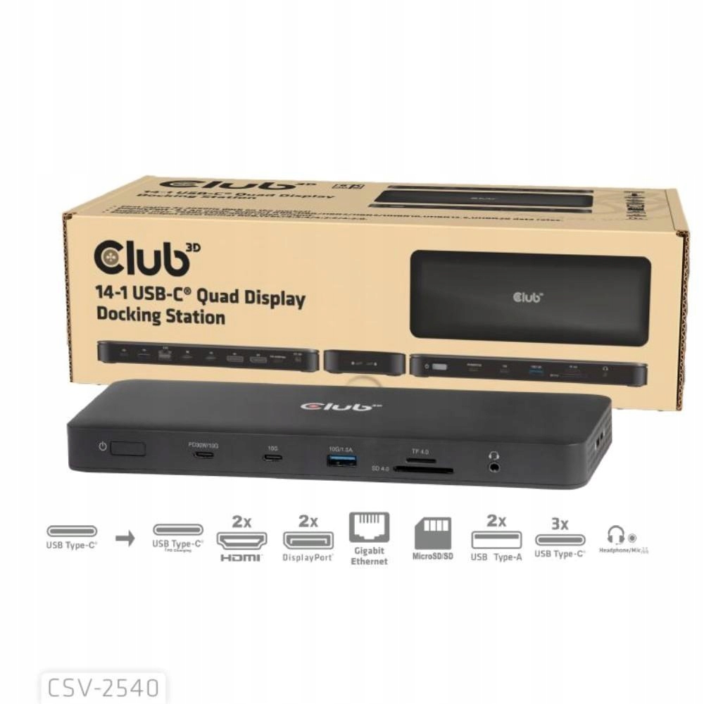 Dokovacia stanica CLUB3D CSV-2540