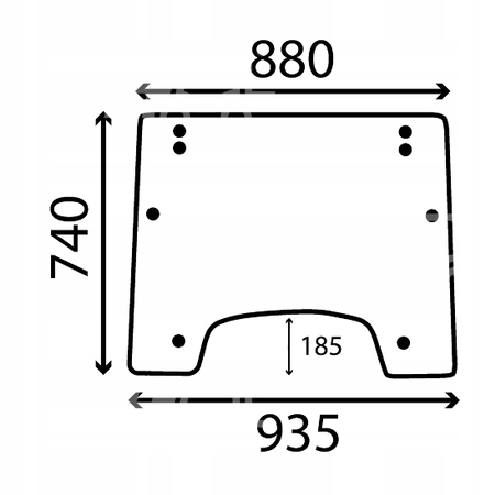 New Holland T 3010 3020 3030 3040 čelní sklo