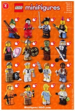 

Lego 8804 Minifigures Seria 4 Instrukcja Spis Nowa